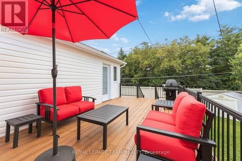 Composite deck off family room on main level) - 115 Mountbatten Avenue, Ottawa, ON 