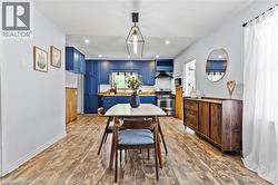 Wood-finish flooring throughout - 