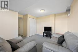 Wall-to-wall carpeting and neutral wall tones - 