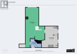 Floor plan for lower level - 