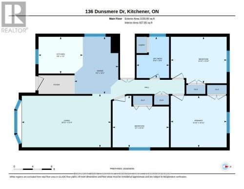 Main Floor (unit 1) Plan - 136 Dunsmere Drive, Kitchener, ON 