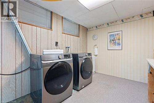Laundry Room with Newer Appliances - 1529 Wembury Road, Mississauga, ON 