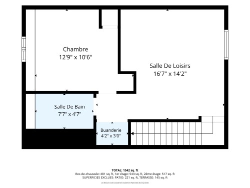 Plan (croquis) - 1523 Av. Wrexham, Montréal (Ville-Marie), QC 