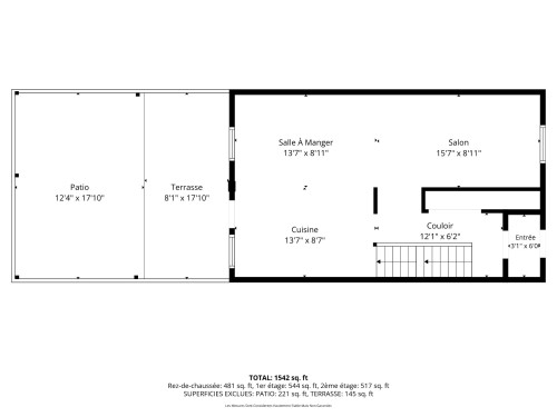 Plan (croquis) - 1523 Av. Wrexham, Montréal (Ville-Marie), QC 