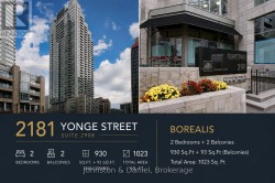 2908 - 2181 YONGE STREET  Toronto, ON M4S 3H7