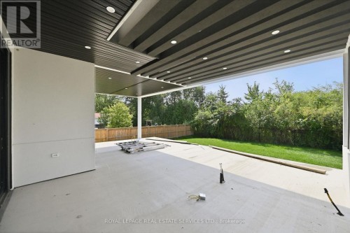 Covered Concrete Patio is Ideal for Entertaining - 36 Windemere Road, Hamilton, ON 