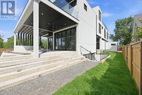 Covered Concrete Patio is Ideal for Entertaining - 36 Windemere Road, Hamilton, ON 