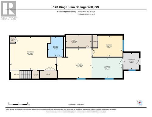 Lower Level - 128 King Hiram Street, Ingersoll (Ingersoll - North), ON 
