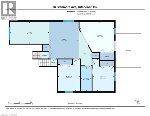 Floor plan - 26 Stanmore Avenue, Kitchener, ON 