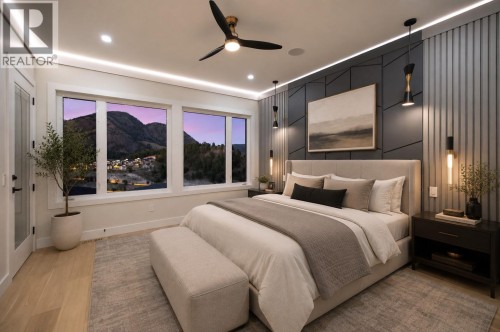 Primary Bedroom Virtually Staged - 979 Loseth Drive, Kelowna, BC 