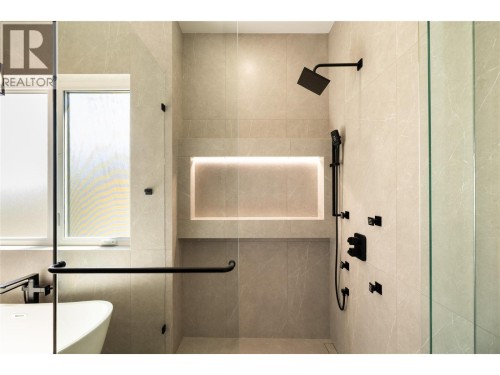 Fully tiled with lit shelving - 979 Loseth Drive, Kelowna, BC 