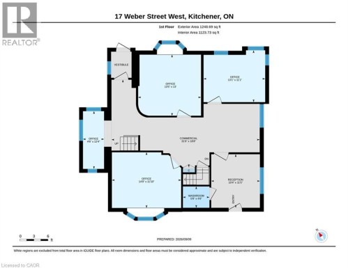 Main Floor plan - 17 Weber Street W, Kitchener, ON 