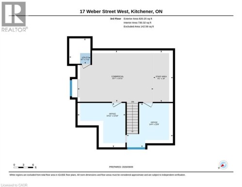 Third Floor plan - 17 Weber Street W, Kitchener, ON 