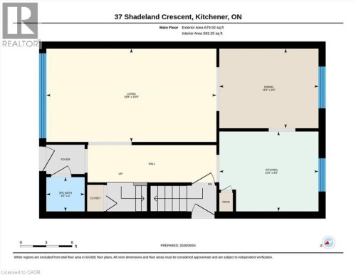 Floor plan - 37 Shadeland Crescent, Kitchener, ON 