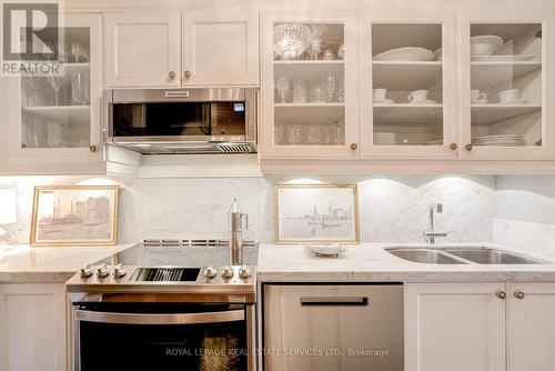 Carrera Marble counters and backsplash - 509 - 17 Michael Power Place, Toronto, ON 
