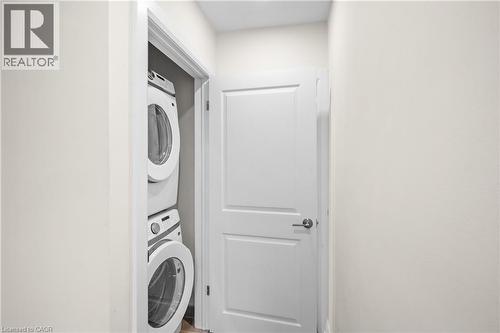 Main floor stacked laundry - 723 Hager Avenue, Burlington, ON 