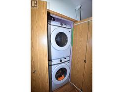 laundry area there is room to put them side by side if one does not want them stacked - 