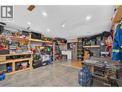 Inside the detached shop - 