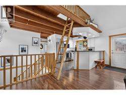 With the loft accessed by the step ladder - 