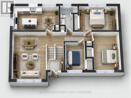 Main Level 3D Plan - Virtually Staged - 2364 Jefferson Street, Ottawa, ON 