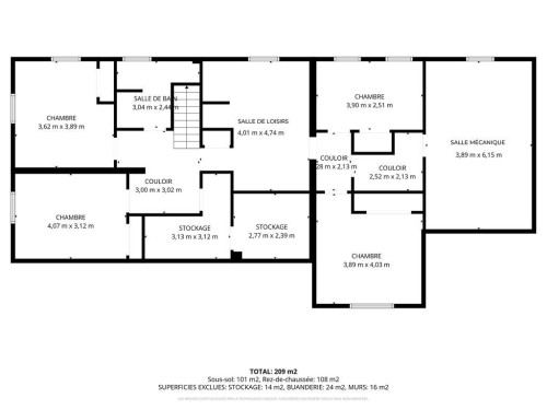 Plan (croquis) - 11  - 11A Rue Tassé, Sainte-Thérèse, QC 