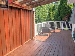 deck with treed privacy - 