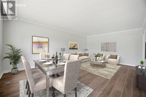 NEW baseboards/trim, smooth ceiling ,living/dining - 126 Angelene Street, Mississauga, ON 