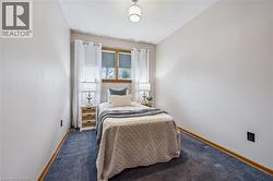 Bedroom with baseboards and carpet - 