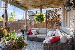 Private, shaded lower patio - 