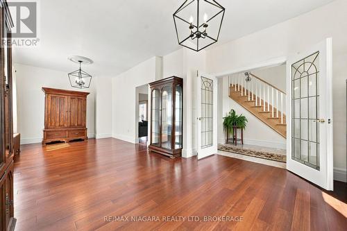 Living area with glass french doors. - 8 Trafalgar Street, St. Catharines (Downtown), ON 