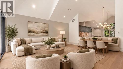 Virtually Staged, Family Room - 3320 Guelph Line, Burlington, ON 