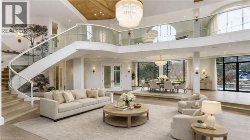 Virtually Staged, Grand Foyer - 3320 Guelph Line, Burlington, ON 