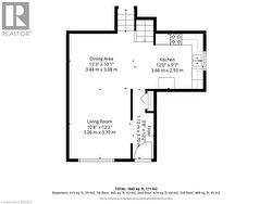 Floor plan of the main floor - 