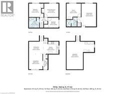 Floor plans for all 4 levels - 