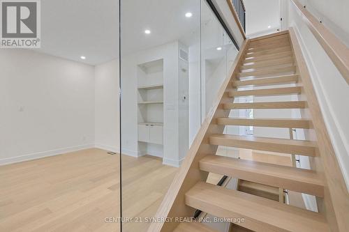 Custom staircase with 3\" treads and wide stringers - 83 Boyce Avenue, Ottawa, ON 