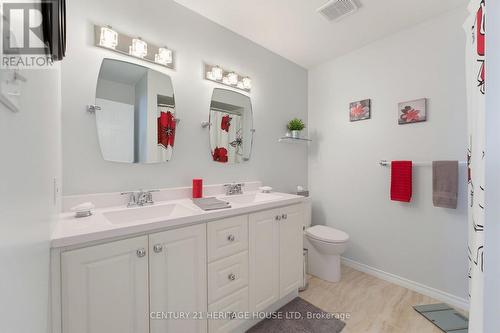5pc bathroom with double sinks - 42 Buchanan Crescent, Brantford, ON 