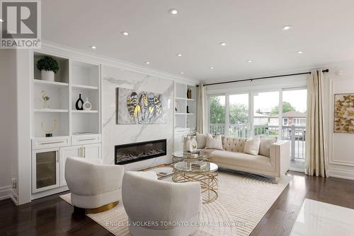769 Annamore Road, Mississauga, ON - Indoor Photo Showing Living Room With Fireplace