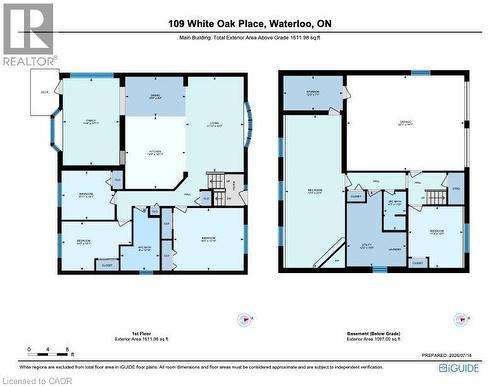 Floor plan - 109 White Oak Place, Waterloo, ON - Other