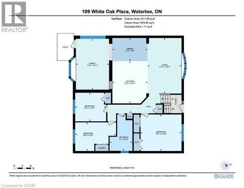 Floor plan - 109 White Oak Place, Waterloo, ON - Other