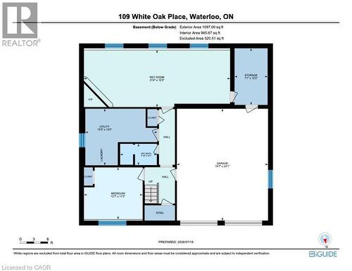 Floor plan - 109 White Oak Place, Waterloo, ON - Other