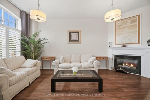 79 Cornell Park Avenue, Markham, ON - Indoor Photo Showing Living Room With Fireplace