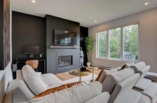 Salon - 115 Ch. Vézina, Saint-Jean-De-Matha, QC - Indoor Photo Showing Living Room With Fireplace