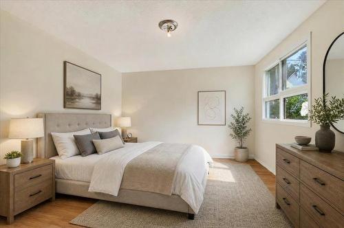 Virtually staged for design and layout inspiration. - 287 Boyd Avenue, Winnipeg, MB - Indoor Photo Showing Bedroom