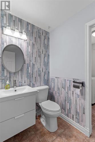 Main Floor Half Bath with Laundry - 14 Bindon Place, St John'S, NL - Indoor Photo Showing Bathroom