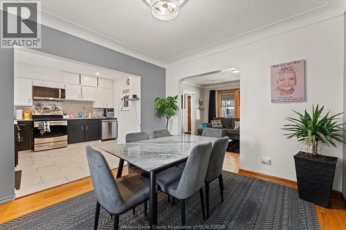1481 Benjamin Avenue, Windsor, ON - Indoor Photo Showing Dining Room