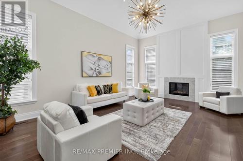 31 Sarracini Crescent, Vaughan, ON - Indoor Photo Showing Living Room With Fireplace