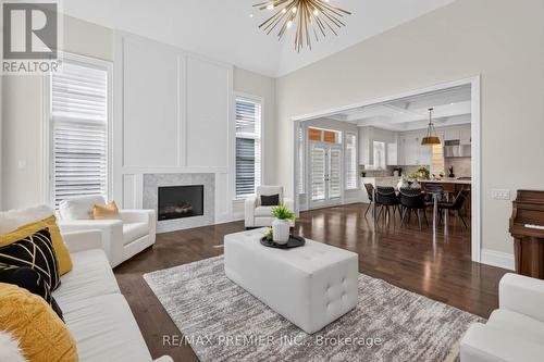 31 Sarracini Crescent, Vaughan, ON - Indoor Photo Showing Living Room With Fireplace