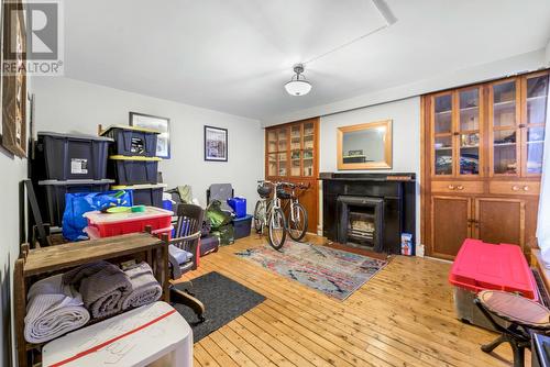 Lower Level Bedroom - 176 Patrick Street, St. John'S, NL - Indoor With Fireplace