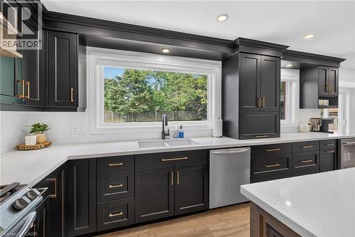 3 Kintyre Court, Caledonia, ON - Indoor Photo Showing Kitchen With Upgraded Kitchen