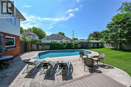 3 Kintyre Court, Caledonia, ON - Outdoor With In Ground Pool